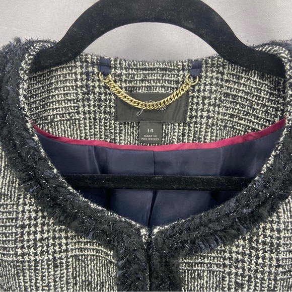 J.Crew Women’s Glen Plaid Lady Blazer Jacket Size 14 Office Professional - Picture 2 of 10